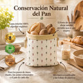 PaneraViva™ — bolsas premium para pan hechas con algodón 100% y cera de abeja.